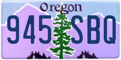 OR license plate 945SBQ