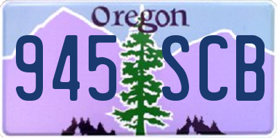 OR license plate 945SCB