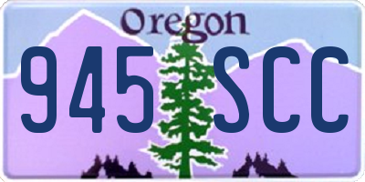 OR license plate 945SCC