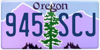 OR license plate 945SCJ