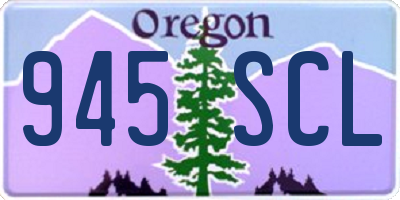 OR license plate 945SCL