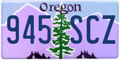 OR license plate 945SCZ