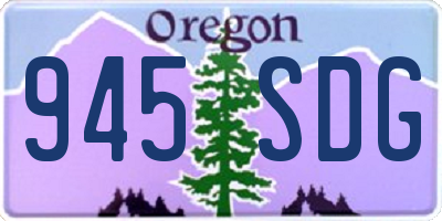 OR license plate 945SDG
