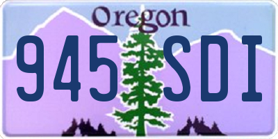 OR license plate 945SDI