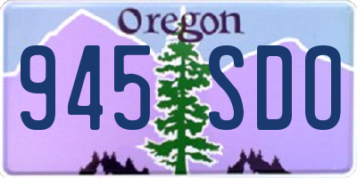 OR license plate 945SDO