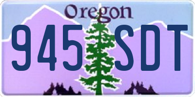 OR license plate 945SDT