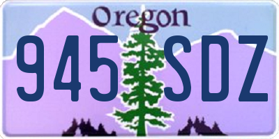 OR license plate 945SDZ