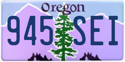 OR license plate 945SEI