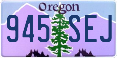 OR license plate 945SEJ