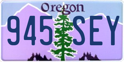 OR license plate 945SEY