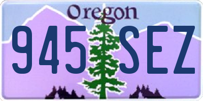 OR license plate 945SEZ