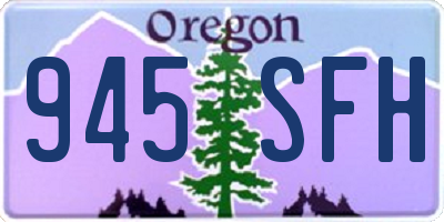 OR license plate 945SFH
