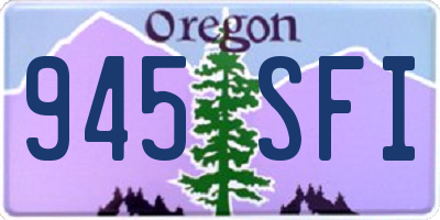 OR license plate 945SFI