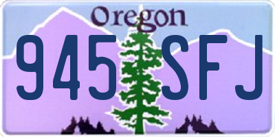 OR license plate 945SFJ