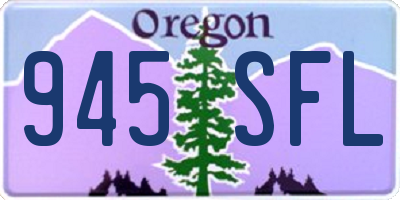 OR license plate 945SFL