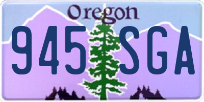 OR license plate 945SGA