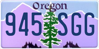 OR license plate 945SGG