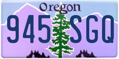 OR license plate 945SGQ
