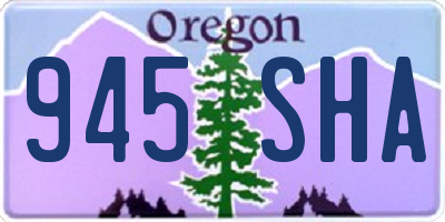 OR license plate 945SHA