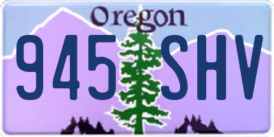 OR license plate 945SHV