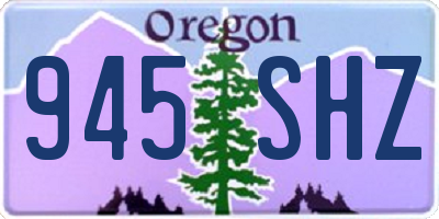 OR license plate 945SHZ