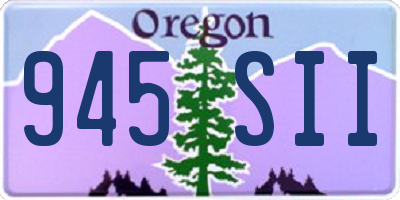 OR license plate 945SII