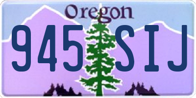 OR license plate 945SIJ