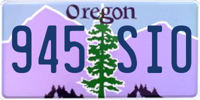 OR license plate 945SIO