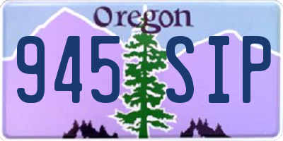 OR license plate 945SIP