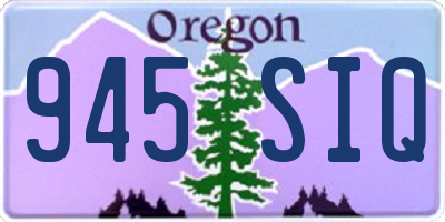 OR license plate 945SIQ