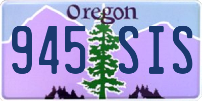 OR license plate 945SIS