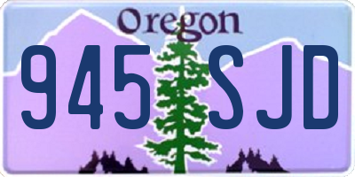 OR license plate 945SJD