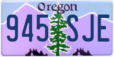 OR license plate 945SJE