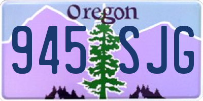 OR license plate 945SJG