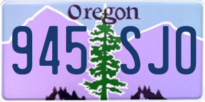 OR license plate 945SJO