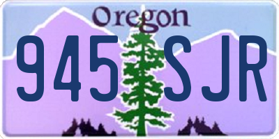 OR license plate 945SJR