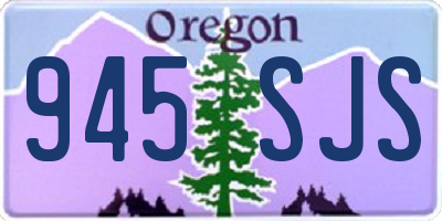 OR license plate 945SJS