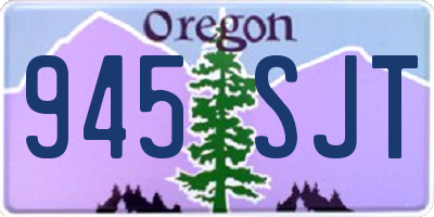 OR license plate 945SJT