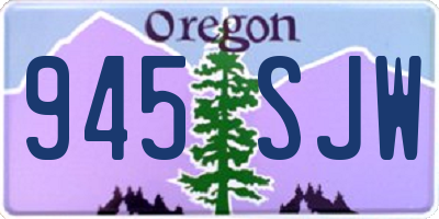OR license plate 945SJW