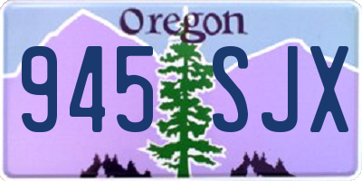 OR license plate 945SJX
