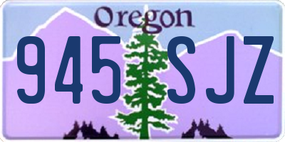 OR license plate 945SJZ