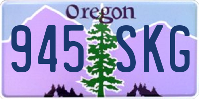 OR license plate 945SKG