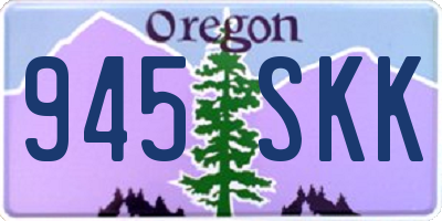 OR license plate 945SKK