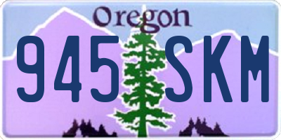 OR license plate 945SKM
