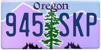 OR license plate 945SKP