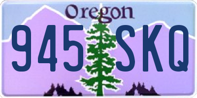 OR license plate 945SKQ