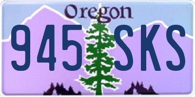 OR license plate 945SKS