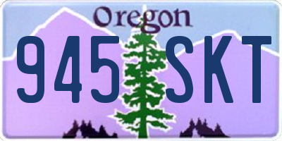 OR license plate 945SKT