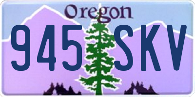 OR license plate 945SKV