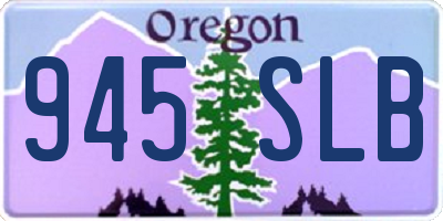 OR license plate 945SLB